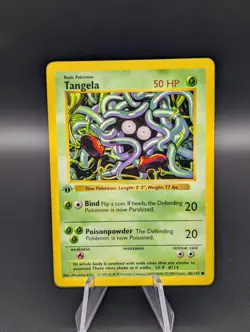 Pokemon Tangela 1st Edition Base Set Shadowless 66/102 Regular 50HP MP - Image 3
