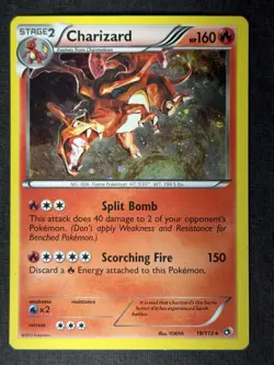 SWIRL Pokemon TCG - Charizard - 19/113 - Cosmos Holo - Legendary Treasures LP - Image 1