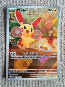 Plusle 193/182 - Paradox Rift Illustration Rare - Pokemon Tcg - Near Mint - Image 1