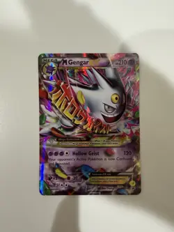 NM Pokemon TCG M Gengar EX XY166 Shiny Holo Black Star Promo GOOD CONDITION - Image 1