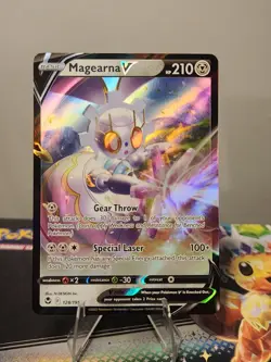 Pokemon TCG Magearna v Silver Tempest Holo Ultra Rare Card 128/195 Cute Girly - Image 1