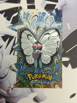 Pokemon Topps Butterfree #12 Die Cut EV3 Of 12 LP - Image 1