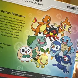 Pokemon TCG First Partner Illustration Collection Series 1 Box Charmander Rowlet - Image 4
