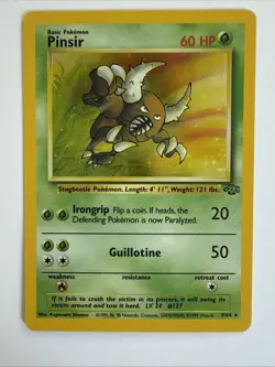 Pokemon TCG Pinsir 09/64 Jungle Holo Rare - Image 1
