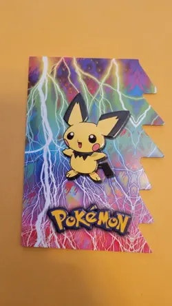 Pokemon Pichu #14 Topps Johto League Champions Die Cut Embossed - Image 1