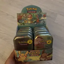Pokemon TCG: Kanto Friends Mini Tin 10x Sealed Tin With Display Box - Image 1