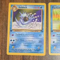 Pokemon TCG Fossil Vintage Lot - 1st Edition Golduck 35/62 & Psyduck 53/62 - Image 2