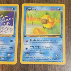 Pokemon TCG Fossil Vintage Lot - 1st Edition Golduck 35/62 & Psyduck 53/62 - Image 3