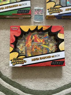 Pokemon Ascended Heroes Mega EX Box Feraligatr Emboar Meganium - Set of 3 Sealed - Image 2