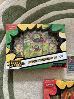 Pokemon Ascended Heroes Mega EX Box Feraligatr Emboar Meganium - Set of 3 Sealed - Image 4