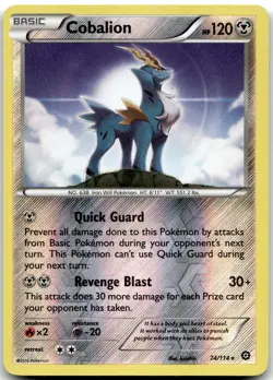 Pokemon Cobalion Steam Siege STS #74/114 Rare Reverse Holo LP BUY 2, 1 FREE! - Image 1