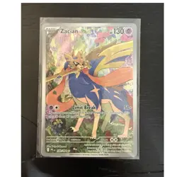 Pokemon TCG Zacian Full Art Holo Secret Rare PFL 100/094 EN Phantasmal Flames - Image 1