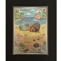 Pokemon Dwebble Illustration Rare Holo Sv: Black Bolt 129/086 70 HP English - Image 1