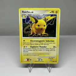 Raichu - Diamond and Pearl Promos DP21 Promo LP/MP Pokemon With SWIRL - Image 1
