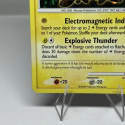 Raichu - Diamond and Pearl Promos DP21 Promo LP/MP Pokemon With SWIRL - Image 5