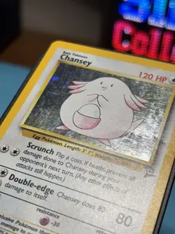 Pokemon TCG Chansey Base Set 2 Holo Rare 3/130 - DMG - Image 3