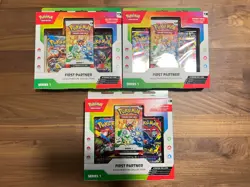 Pokemon TCG First Partner Illustration Collection Series 1 - Sealed (Lot Of 3) - Image 1