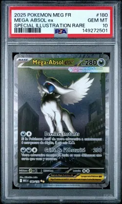 Carte Pokemon Mega-Absol ex 180/132 Holo Mega-Evolution PSA 10 GEM MINT 🔥 - Image 2