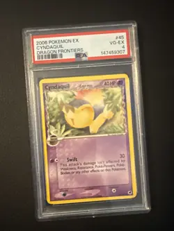 Cyndaquil PSA 4 VG-EX Dragon Frontiers 45/101 2006 Pokemon TCG - Image 1