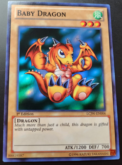 Yu-Gi-Oh! Baby Dragon LCJW-EN006 1st Exactly as Seen - Image 1