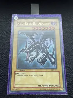 Konami Red-Eyes B. Dragon SDJ-001 Ultra Rare 1st Edition Holo Starter Deck Joey - Image 3