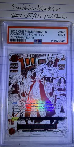 Bandai Come On!! We'll Fight You!! OP09-020 Premium Booster Rare Foil Alt Art P… - Image 1