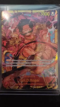 Bandai Gol.D.Roger OP09-118 Secret Rare Foil Rush 13000 One Piece CCG ENG - Image 1