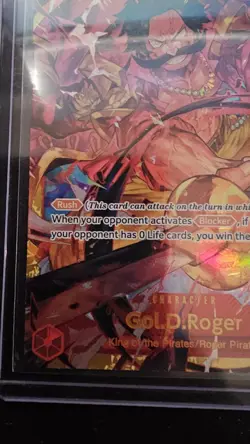 Bandai Gol.D.Roger OP09-118 Secret Rare Foil Rush 13000 One Piece CCG ENG - Image 5