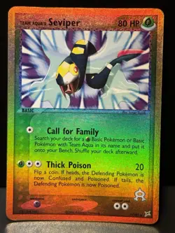 Team Aqua's Seviper 17/95 RS Team Magma vs Team Aqua Reverse Pokemon Card MP - Image 1