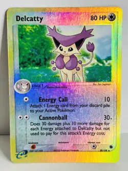 Pokemon Card - Delcatty - 29/109 EX Ruby and Sapphire Reverse HOLO - Image 1