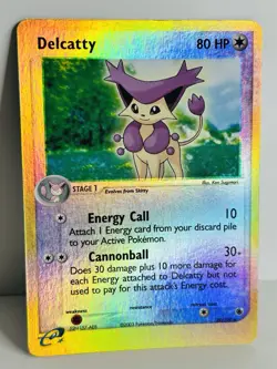 Pokemon Card - Delcatty - 29/109 EX Ruby and Sapphire Reverse HOLO - Image 2