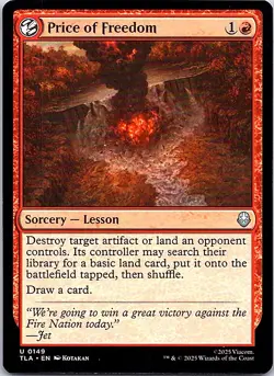 Price of Freedom U Sorcery — Lesson Normal Avatar: The Last Airbender 149 NM - Image 1