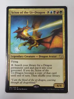 Mtg - Scion of the Ur-Dragon - Commander 2017 (C17) - Rare - #192 - LP - Image 1