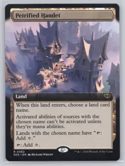 Petrified Hamlet (Extended Art) R Secrets of Strixhaven 362 NM - Image 1