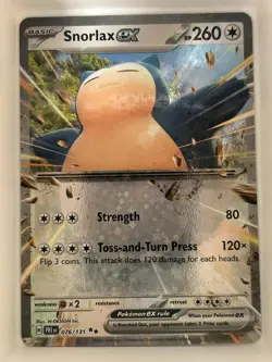Snorlax ex 076/131 Holo Double Rare Prismatic Evolutions Pokemon NM - Image 1