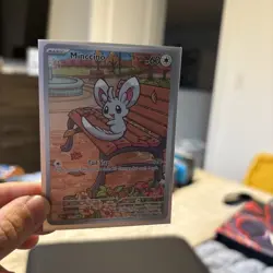 Minccino 152/086 - Pokemone Sv: Black Bolt - Holo Illustration Rare NM - Image 3