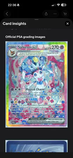 Pokemon 2025 Sylveon ex 156/131 SIR Prismatic Evolutions GEM MINT PSA 10 - Image 2