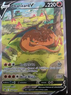 Pokemon Charizard V SWSH260 Sword & Shield Promo Holo Basic 220 HP English Card - Image 1