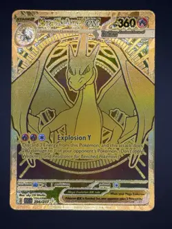 Mega Charizard Y EX 294/217 Gold Hyper Rare Ascended Heroes Pokemon - Image 1