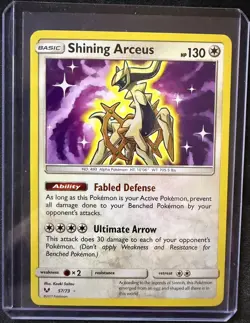 Pokemon TCG Shining Arceus Shining Legends Holo Rare Card 57/73 - Image 1