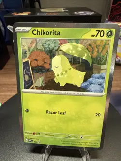 Chikorita MEP 069 - NM Pokemon Mega Evolution Perfect Order Cosmos Holo Promo - Image 1