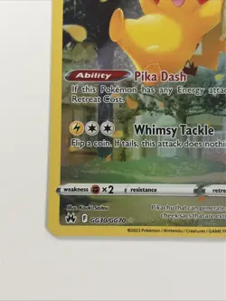 Pikachu GG30/GG70 Pokemon Crown Zenith Galarian Gallery English - Image 5