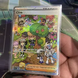 Pokemon TCG Clive 236/091 Paldean Fates Special Illustration Rare Card SIR NM - Image 1