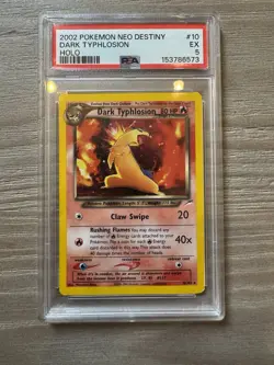 Pokemon TCG Dark Typhlosion Neo Destiny 10/105 Holo Rare Unlimited - Image 1
