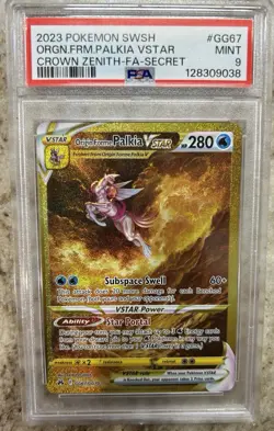 2023 Pokemon SWSH Orgn.Frm.Palkia VStar Crown Zenith FA Secret #GG67 PSA 9 - Image 1