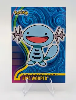 Topps Pokemon Johto Series Blue Logo: Wooper #194 - Image 1