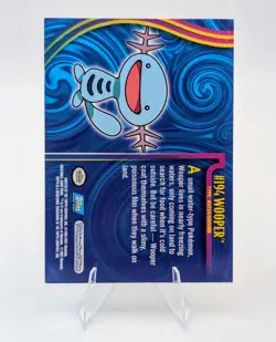 Topps Pokemon Johto Series Blue Logo: Wooper #194 - Image 2
