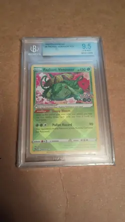Pokemon GO Radiant Venusaur 004/078 BGS 9.5 Gem Mint - Image 1