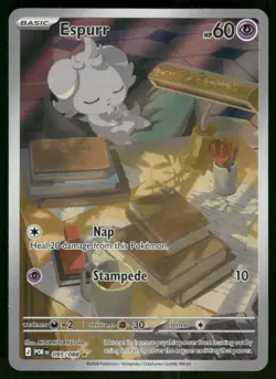2026 Espurr - 095/088 Illustration Rare Holo NM ME03: Perfect Order Pokemon - Image 1