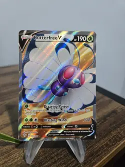 Pokemon Butterfree V (Full Art) : Darkness Ablaze #177/189 Ultra Rare Holo NM - Image 1